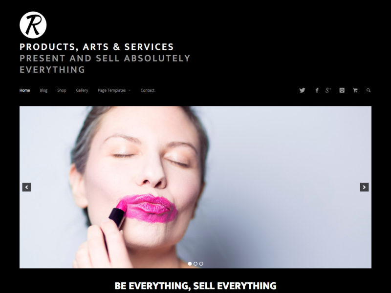 Products, Arts & Services- Wordpress Buisness Theme