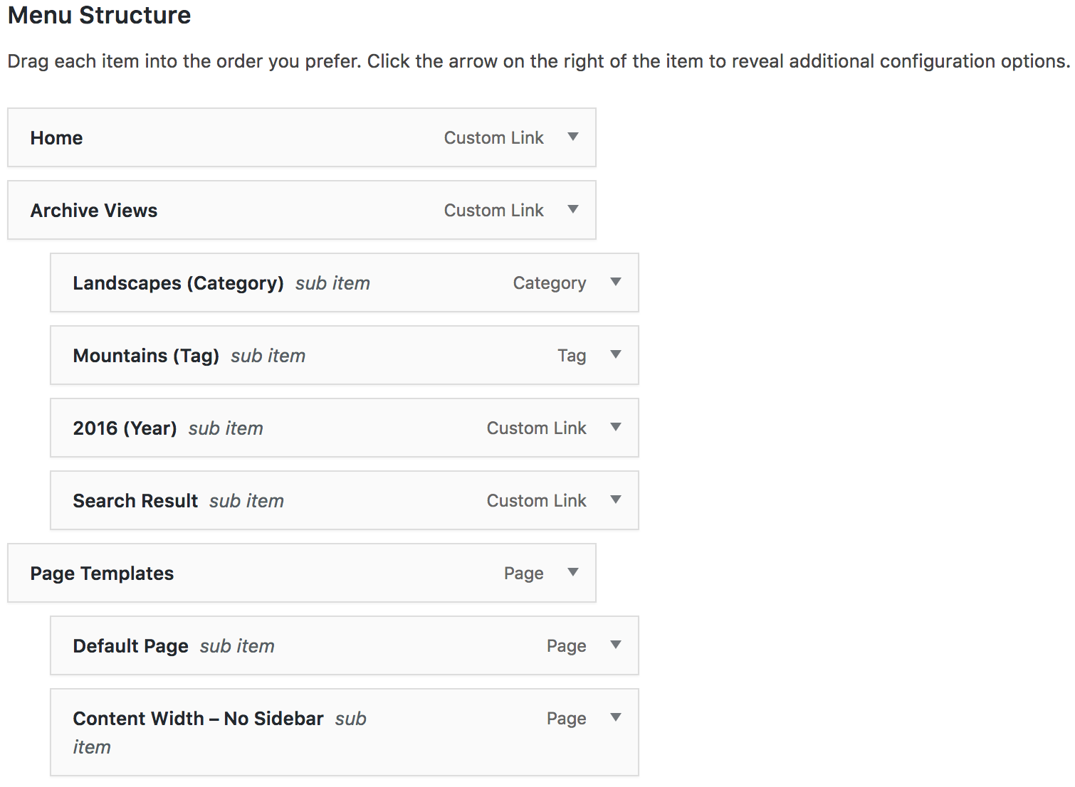 WordPress Dropdown Multi-Level Menus