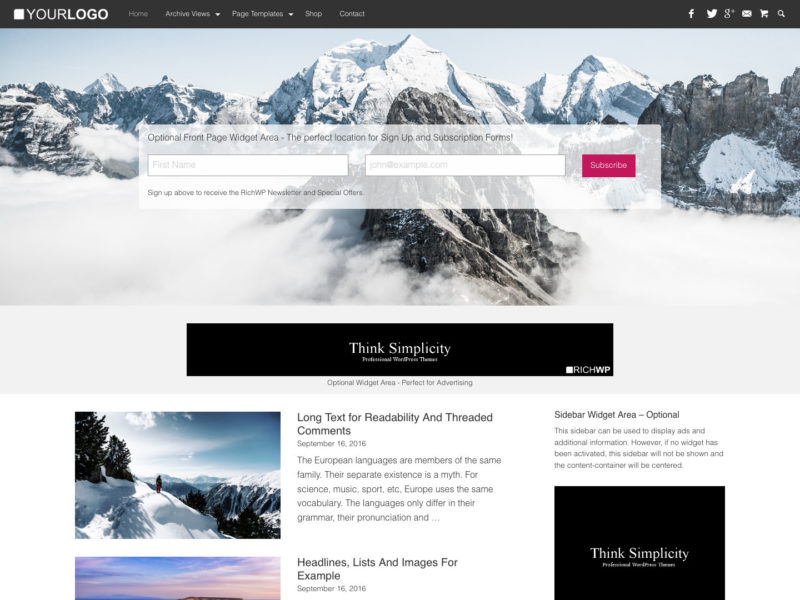 Personal Blog Theme - Rich Master