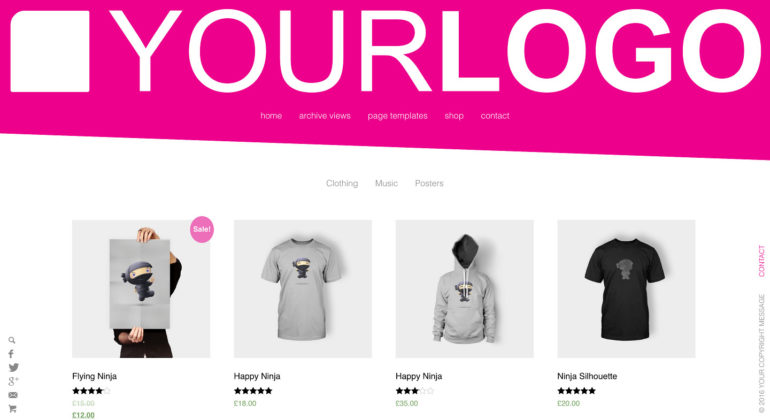 WooCommerce Integrated into Rich Mordern Theme